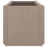 Garden Planter Light Brown 80x36x35 cm PP - Rear View