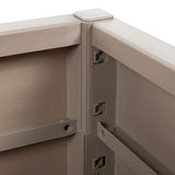 Garden Planter Light Brown 80x36x35 cm PP - Low Angle