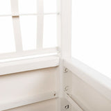 Garden Planter with Trellis White 80x36x140 cm PP - Rear View