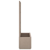 Garden Planter with Trellis Light Brown 80x36x140 cm PP - Top-Down View