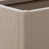 Garden Planter with Trellis Light Brown 80x36x140 cm PP - Close-Up Angle