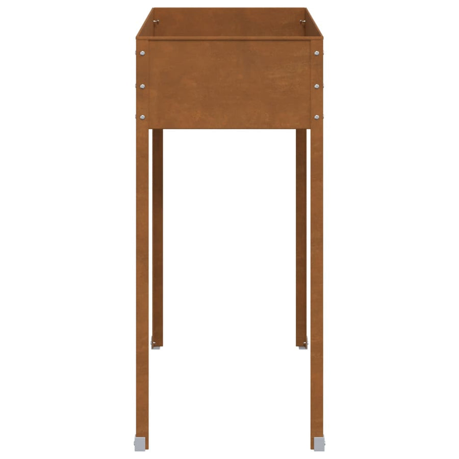 Garden Planter 100.5x40.5x90 cm Weathering Steel