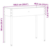 Garden Planter 100.5x40.5x90 cm Weathering Steel