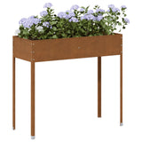 Garden Planter 100.5x40.5x90 cm Weathering Steel
