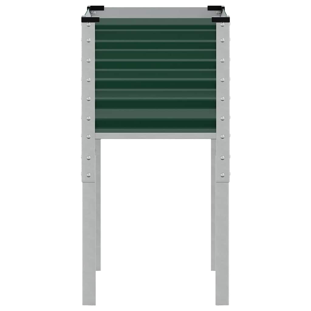 Garden Planter Green 45x45x88 cm Steel