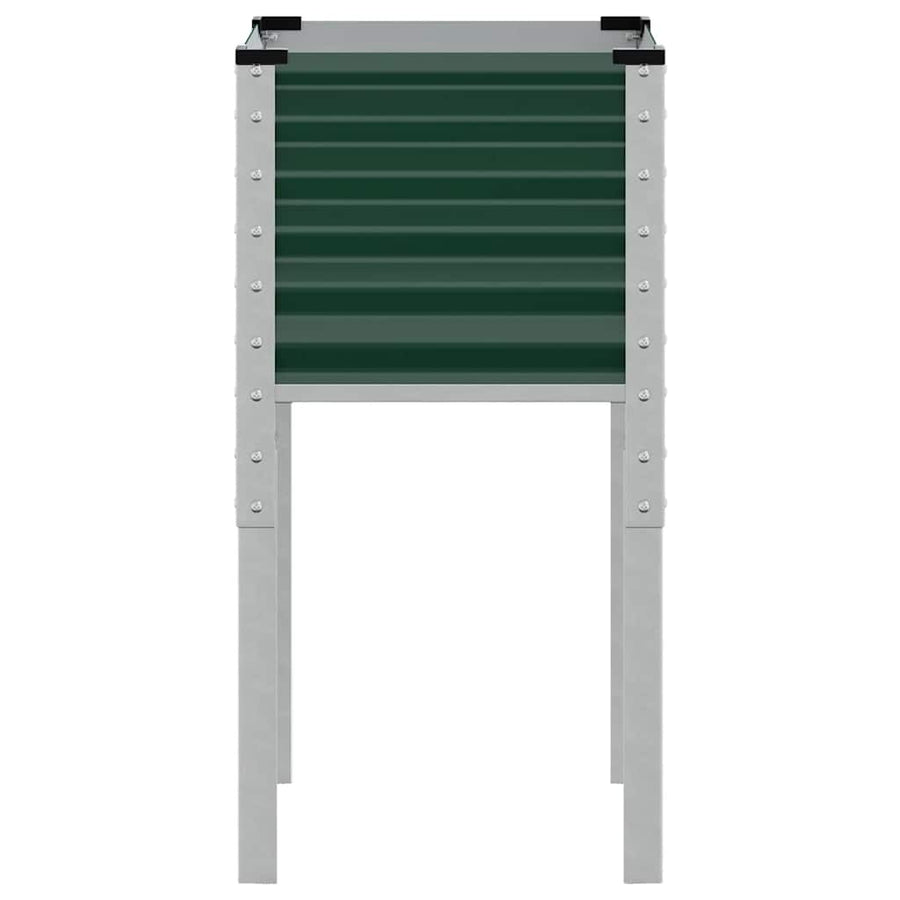 Garden Planter Green 45x45x88 cm Steel