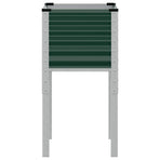 Garden Planter Green 45x45x88 cm Steel