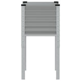 Garden Planter Grey 45x45x88 cm Steel