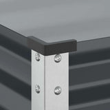 Garden Planter Anthracite 45x45x88 cm Steel - 45-Degree Angle