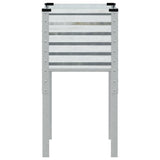 Garden Planter 45x45x88 cm Galvanised Steel