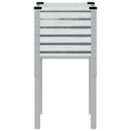 Garden Planter 45x45x88 cm Galvanised Steel