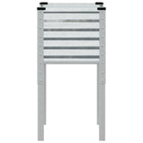 Garden Planter 45x45x88 cm Galvanised Steel - 45-Degree Angle