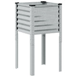 Garden Planter 45x45x88 cm Galvanised Steel