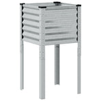 Garden Planter 45x45x88 cm Galvanised Steel