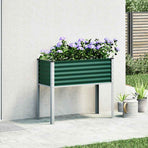 Garden Planter Green 100x45x90 cm Steel