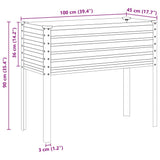 Garden Planter Green 100x45x90 cm Steel