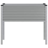 Garden Planter Grey 100x45x90 cm Steel - Top-Down View