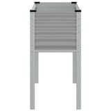 Garden Planter Grey 100x45x90 cm Steel