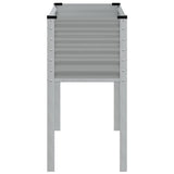 Garden Planter Grey 100x45x90 cm Steel - 45-Degree Angle