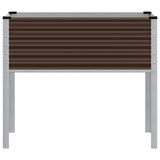 Garden Planter Brown 100x45x90 cm Steel - Top-Down View