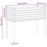 Garden Planter 100x45x90 cm Galvanised Steel