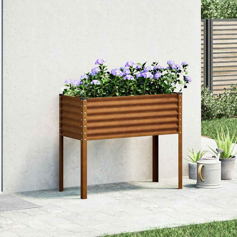 Garden Planter 100x45x90 cm Weathering Steel
