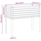 Garden Planter 100x45x90 cm Weathering Steel