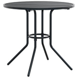 Patio Table Round Anthracite ?0x72.5 cm Powder-coated Steel