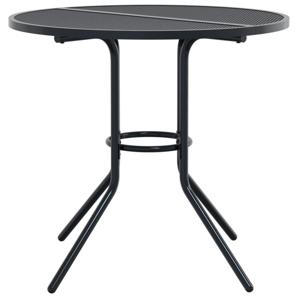 Patio Table Round Anthracite ?0x72.5 cm Powder-coated Steel