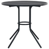 Patio Table Round Anthracite ?0x72.5 cm Powder-coated Steel