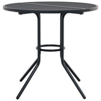 Patio Table Round Anthracite ?0x72.5 cm Powder-coated Steel