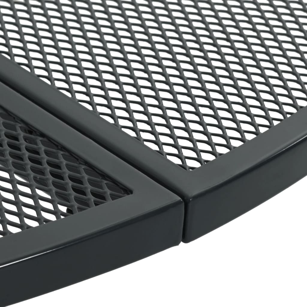 Patio Table Round Anthracite ?0x72.5 cm Powder-coated Steel
