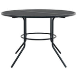 Patio Table Round Anthracite Ø110x72.5 cm Powder-coated Steel