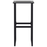 Bar Stools 2 pcs Black 38x38x80 cm Powder-coated Steel - 45-Degree Angle