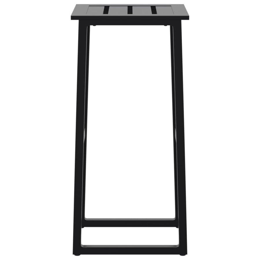 Bar Stools 2 pcs Black 38x38x80 cm Powder-coated Steel