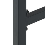 Bar Stools 2 pcs Black 38x38x80 cm Powder-coated Steel - Close-Up Angle