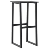 Bar Stools 4 pcs Black 38x38x80 cm Powder-coated Steel - Top-Down View