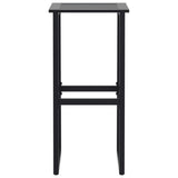 Bar Stools 4 pcs Black 38x38x80 cm Powder-coated Steel