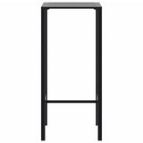 Bar Table Black 50x50x110 cm Powder-coated Steel