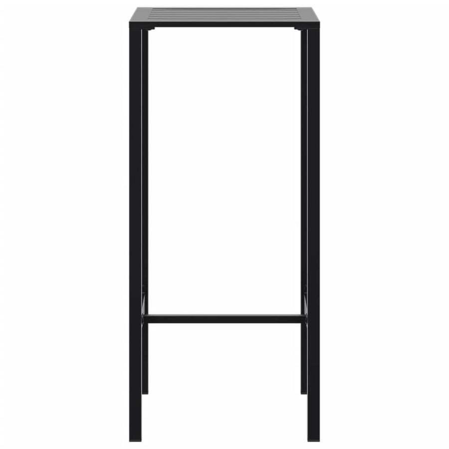 Bar Table Black 50x50x110 cm Powder-coated Steel