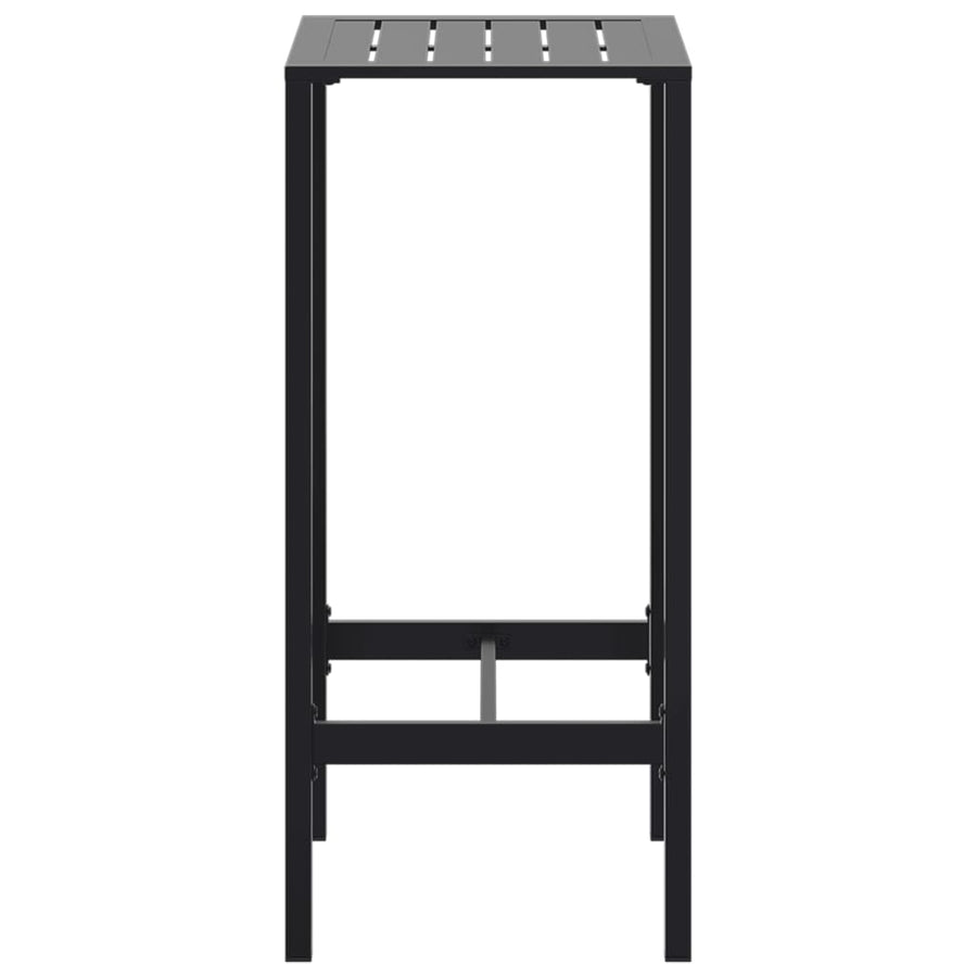 Bar Table Black 50x50x110 cm Powder-coated Steel