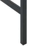 Bar Table Black 50x50x110 cm Powder-coated Steel