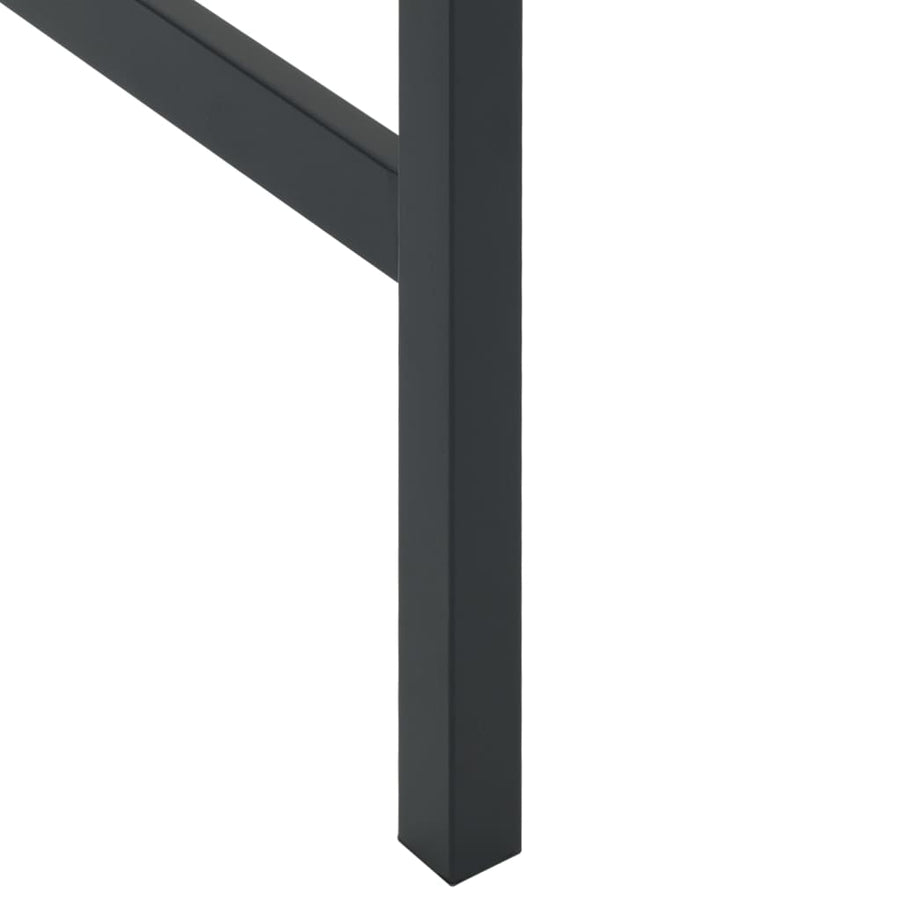 Bar Table Black 50x50x110 cm Powder-coated Steel