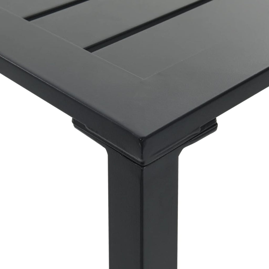 Bar Table Black 50x50x110 cm Powder-coated Steel
