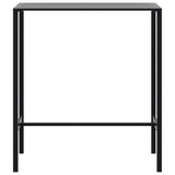 Bar Table Black 100x50x110 cm Powder-coated Steel