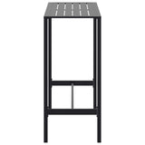 Bar Table Black 100x50x110 cm Powder-coated Steel - 45-Degree Angle