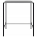 Bar Table Black 100x100x110 cm Powder-coated Steel