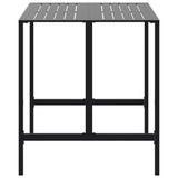 Bar Table Black 100x100x110 cm Powder-coated Steel - 45-Degree Angle