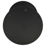 Garden Table Round Black Ø50x72 cm Steel