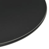 Garden Table Round Black Ø60x105 cm Steel - Top-Down View